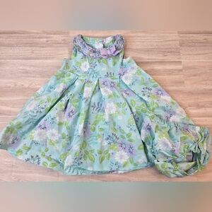 Janie and Jack Floral Dress 6-12 Month